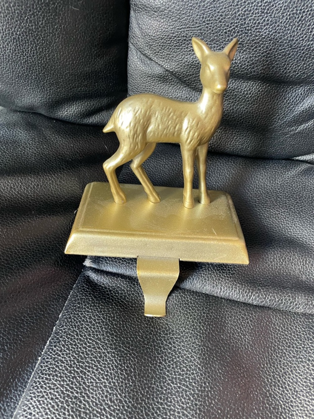Gold Deer Figurine Wall Hook